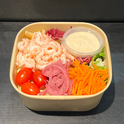 Pastasallad med räkor