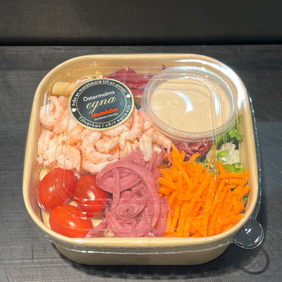 Pastasallad med räkor