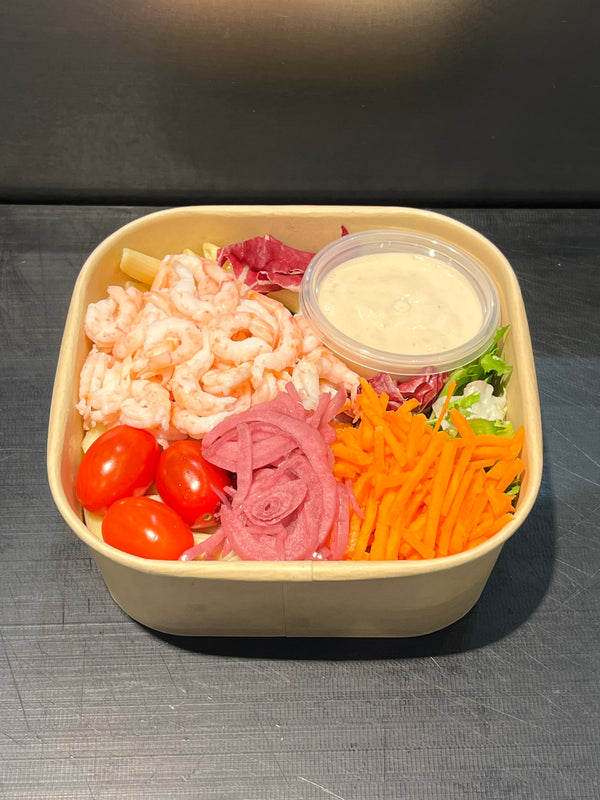 Pastasallad med räkor
